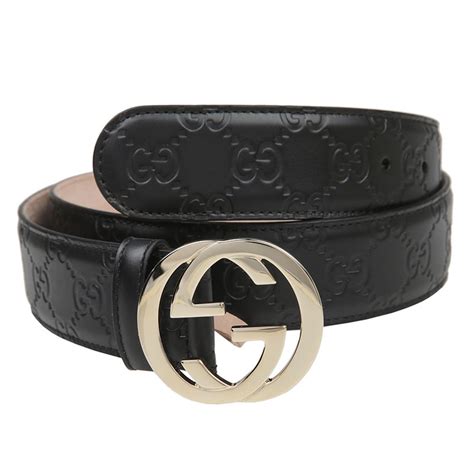 gucci black guccissima belt|gucci black belt women's.